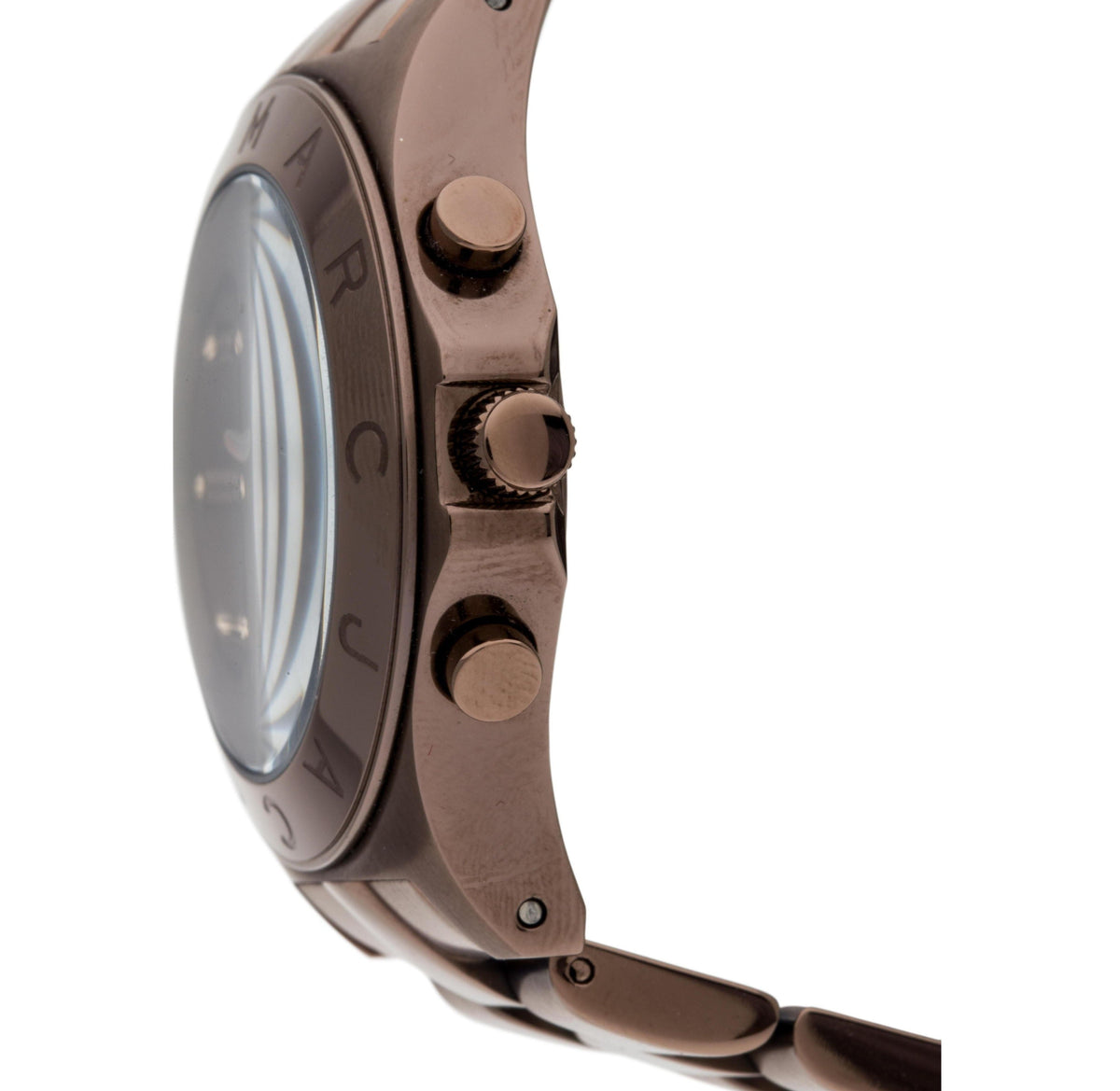 Marc Jacobs Blade Chronograph Brown Dial Brown Steel Strap Watch for Women - MBM3121