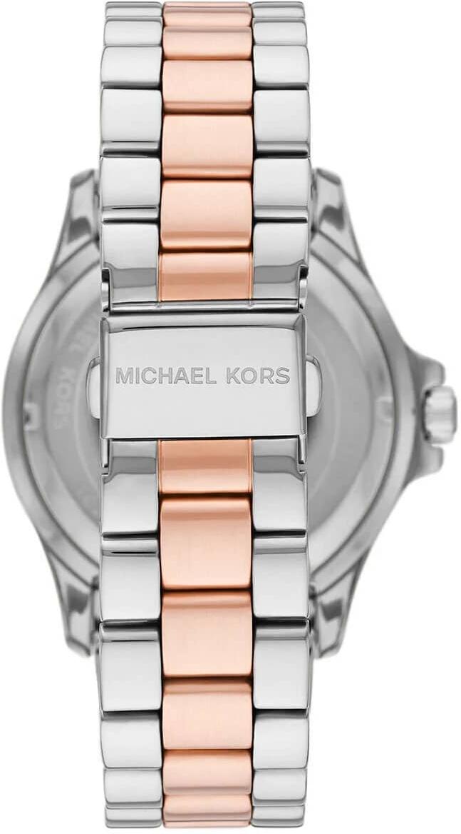 Michael Kors Everest Three Hand Rose Gold Dial Two Tone Steel Strap Watch For Women - MK7402