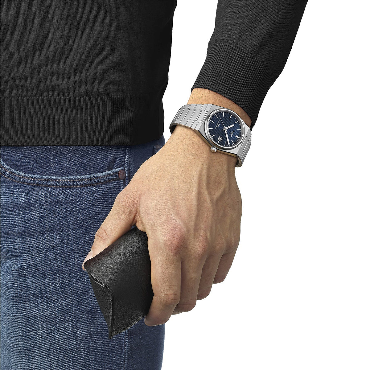 Tissot PRX Powermatic 80 Blue Dial Silver Steel Strap Watch for Men - T137.407.11.041.00