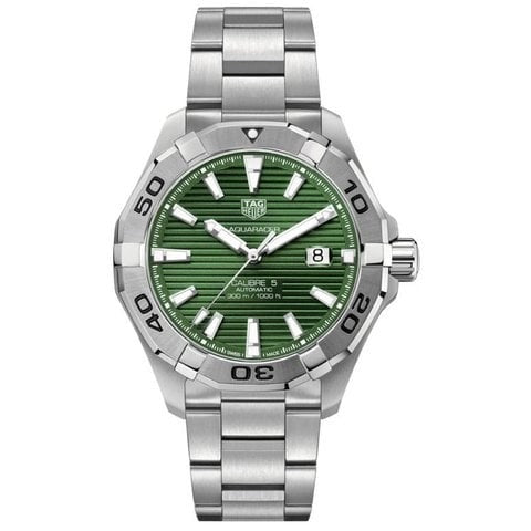 Shop Authentic Tag Heuer Aquaracer Green Dial Watch for Men - WAY2015.BA0927 - Luxxuri