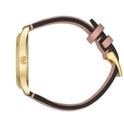 Gucci G Timeless Quartz Mother of Pearl Dial Pink Leather Strap Watch For Women - YA1264132