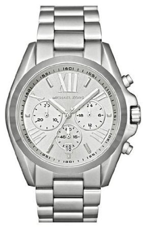 Shop Authentic Michael Kors Bradshaw Silver Dial Silver Steel Strap Watch for Men - MK5535 - Luxxuri