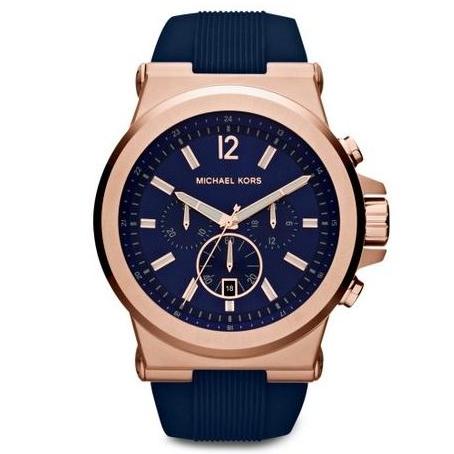 Shop Authentic Michael Kors Dylan Blue Dial Blue Rubber Strap Watch for Men - MK8295 - Luxxuri