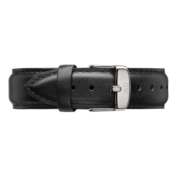 Daniel Wellington Classic Sheffield White Dial Black Leather Strap Watch For Men - DW00100020