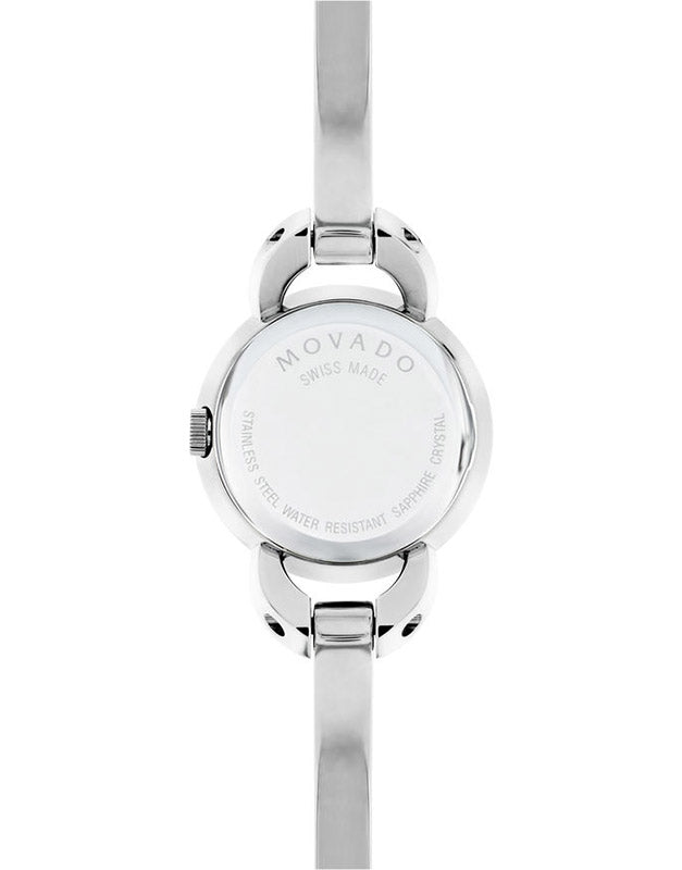 Movado Rondiro 22mm Pink Dial Stainless Steel Watch For Women - 0606797