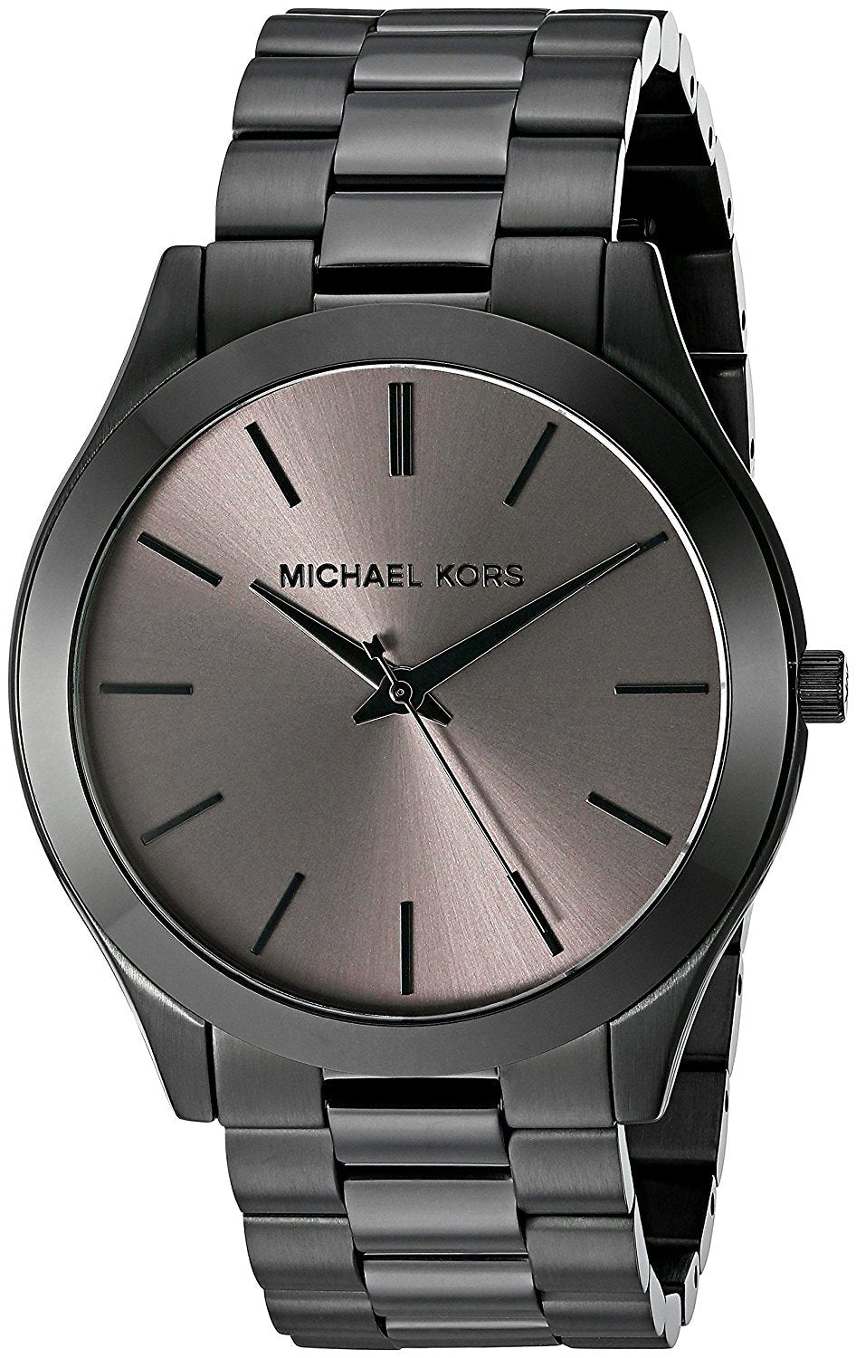 Shop Authentic Michael Kors Slim Runway Black Dial Black Steel Strap Watch for Men - MK8507 - Luxxuri