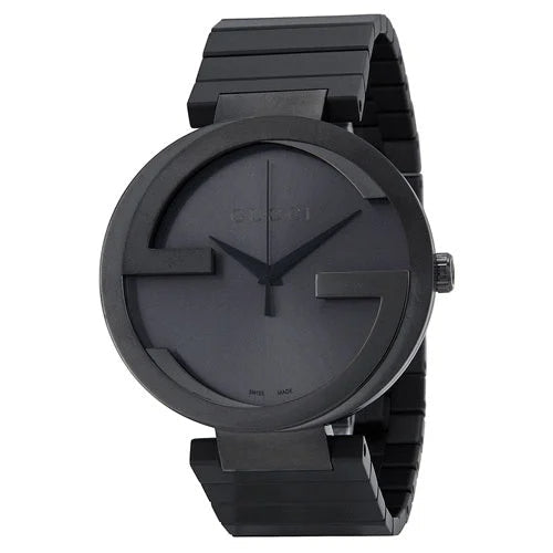 Shop Authentic Gucci G Interlocking Quartz Grey Dial Grey Steel Strap Watch For Men - YA133210 - Luxxuri
