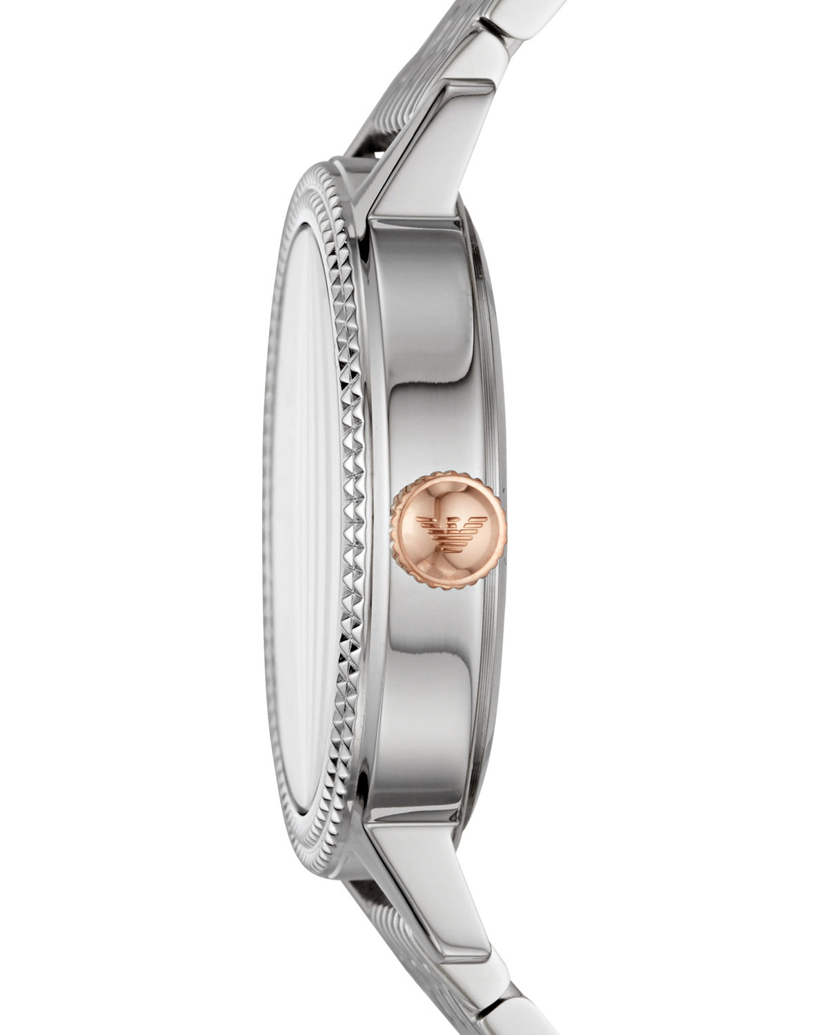 Emporio Armani Interchangeable Mother of Pearl Dial Silver Steel Strap Watch For Women - AR80020