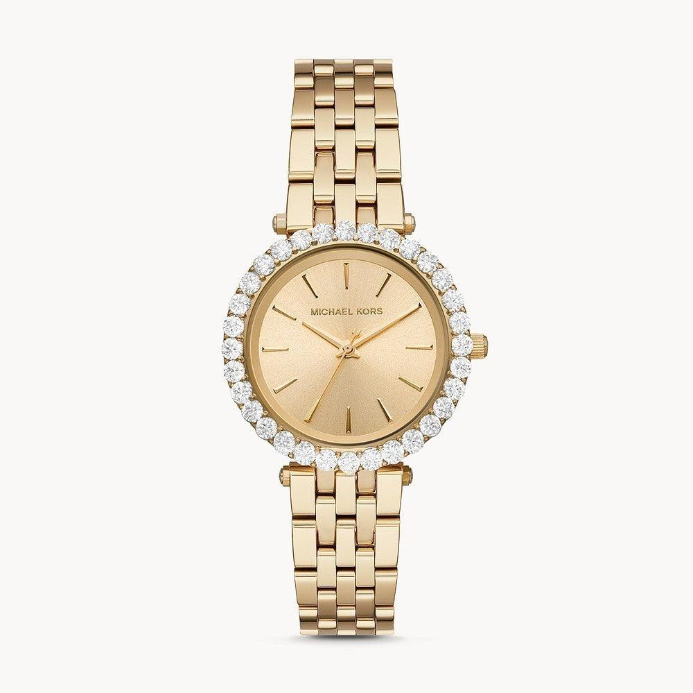 Shop Authentic Michael Kors Darci Analog Gold Dial Gold Steel Strap Watch For Women - MK4513 - Luxxuri