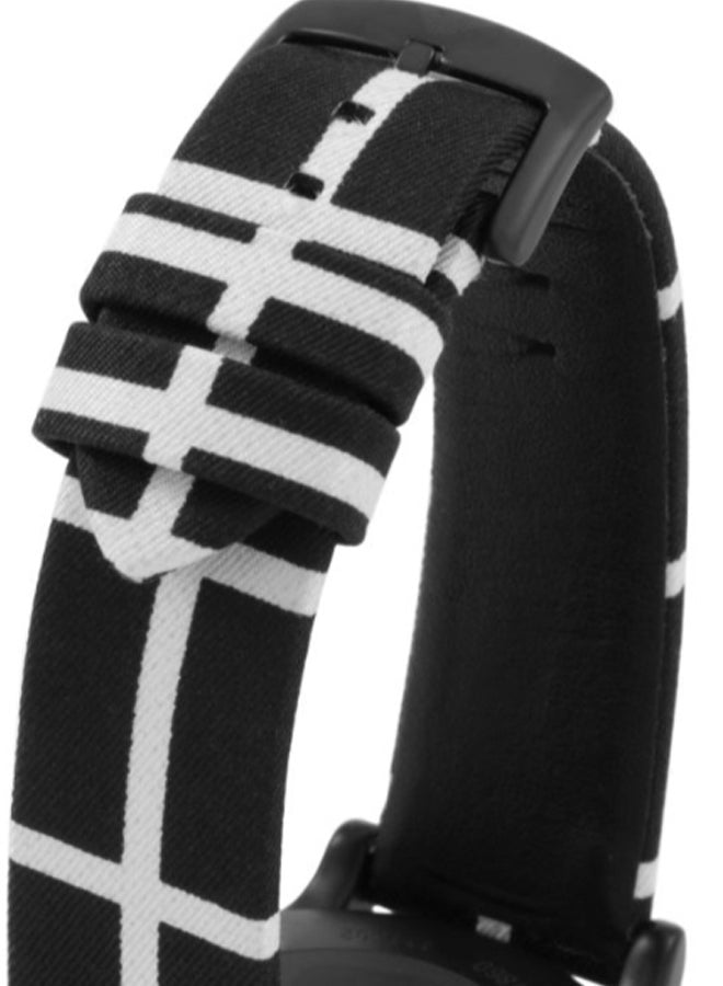 Emporio Armani Classic Black Dial Black Leather Strap Watch For Men - AR1860