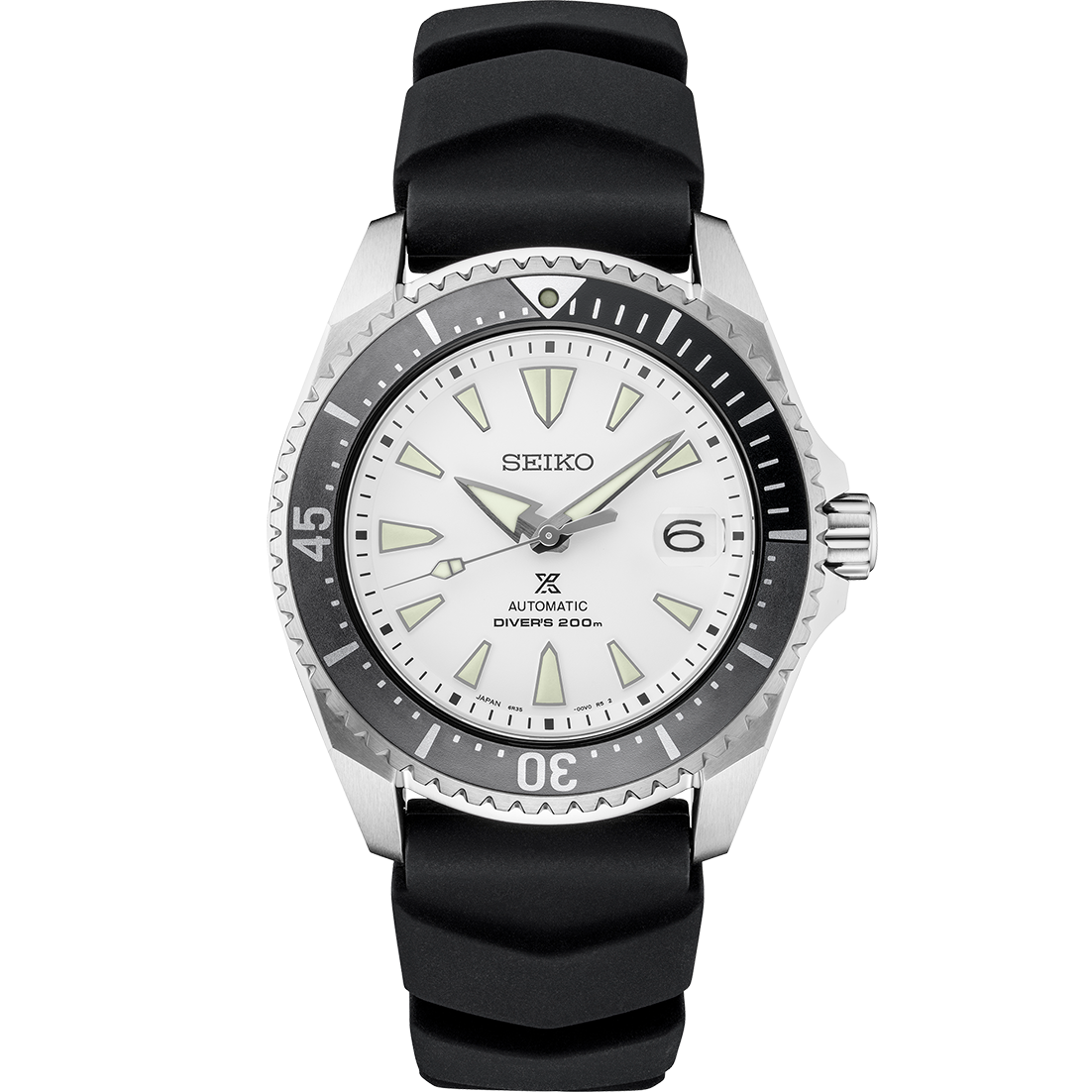 Shop Authentic Seiko Shogun Prospex Titanium Divers Automatic White Dial Black Rubber Strap Watch For Men - SPB191J1 - Luxxuri