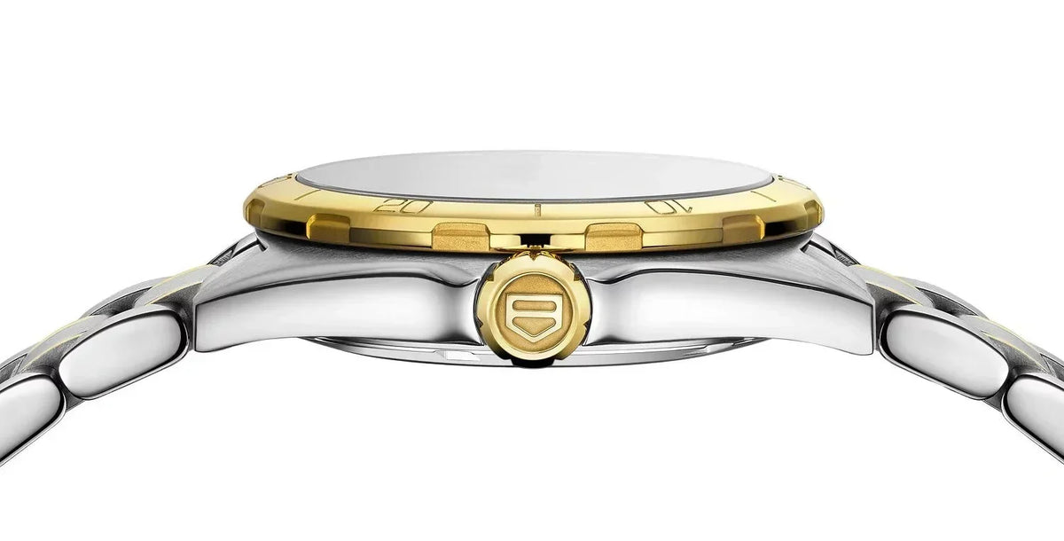 Tag Heuer Formula 1 Diamonds Mother of Pearl White Dial Two Tone Steel Strap Watch for Women - WBJ1421.BB0648