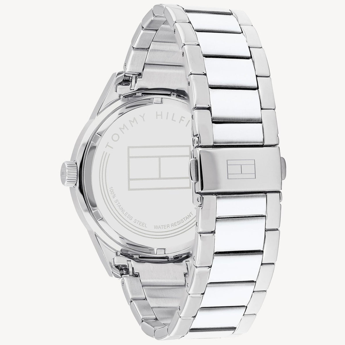 Tommy Hilfiger Austin Blue Dial Silver Steel Strap Watch for Men - 1791640