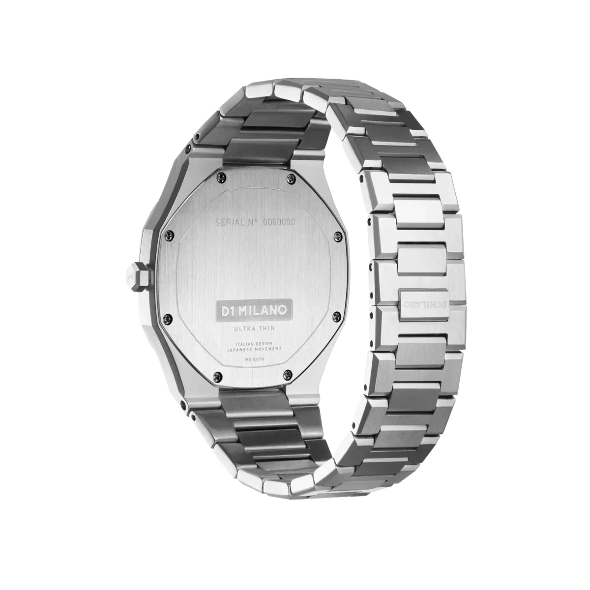D1 Milano Ultra Thin Green Dial Silver Steel Strap Watch for Men - D1-UTBJ37