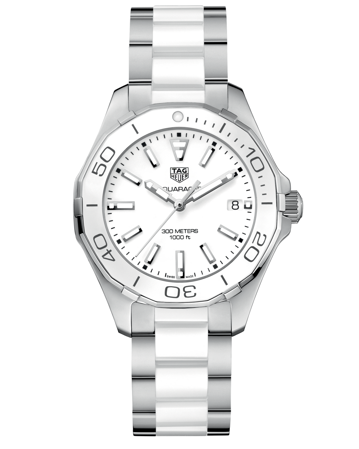 Shop Authentic Tag Heuer Aquaracer White Dial Watch for Women - WAY131B.BA0914 - Luxxuri