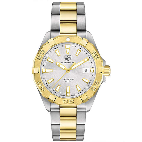 Shop Authentic Tag Heuer Aquaracer Silver Dial Two Tone Steel Strap Watch for Women - WBD1120.BB0930 - Luxxuri