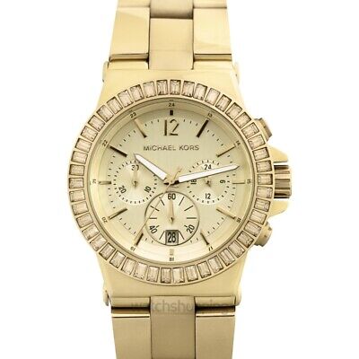 Shop Authentic Michael Kors Dylan Quartz Gold Dial Gold Steel Strap Watch For Women - MK5861 - Luxxuri