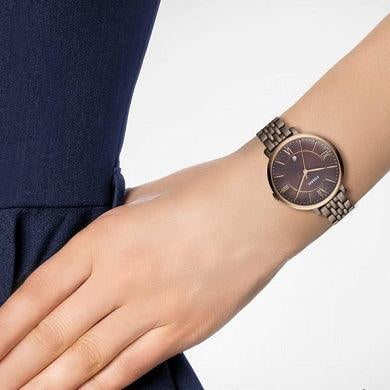 Fossil Jacqueline Brown Dial Brown Steel Strap Watch for Women - ES4275