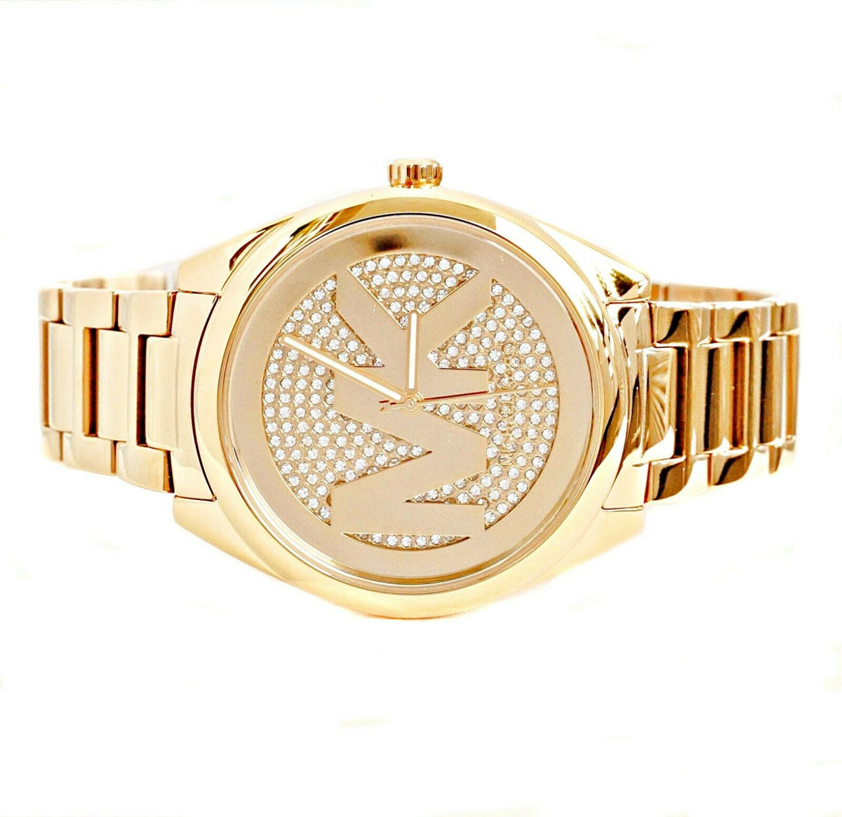 Michael Kors Janelle Quartz Gold Dial Gold Steel Strap Watch For Women - MK7088