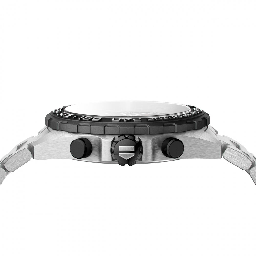 Tag Heuer Formula 1 Chronograph Black Dial Silver Steel Strap Watch for Men - CAZ1010.BA0842