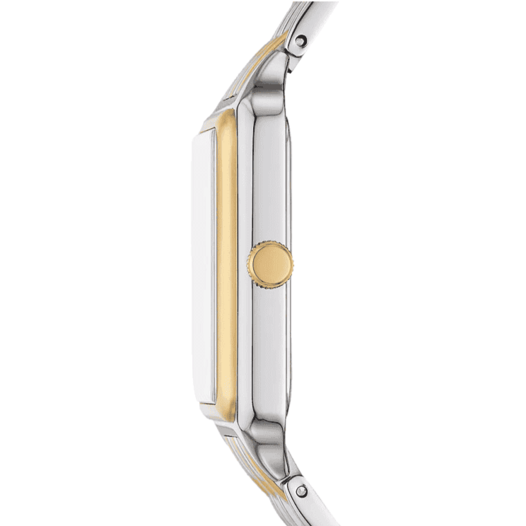 Fossil Raquel Three Hand Mother of Pearl Dial Two Tone Steel Strap Watch For Women - ES5305