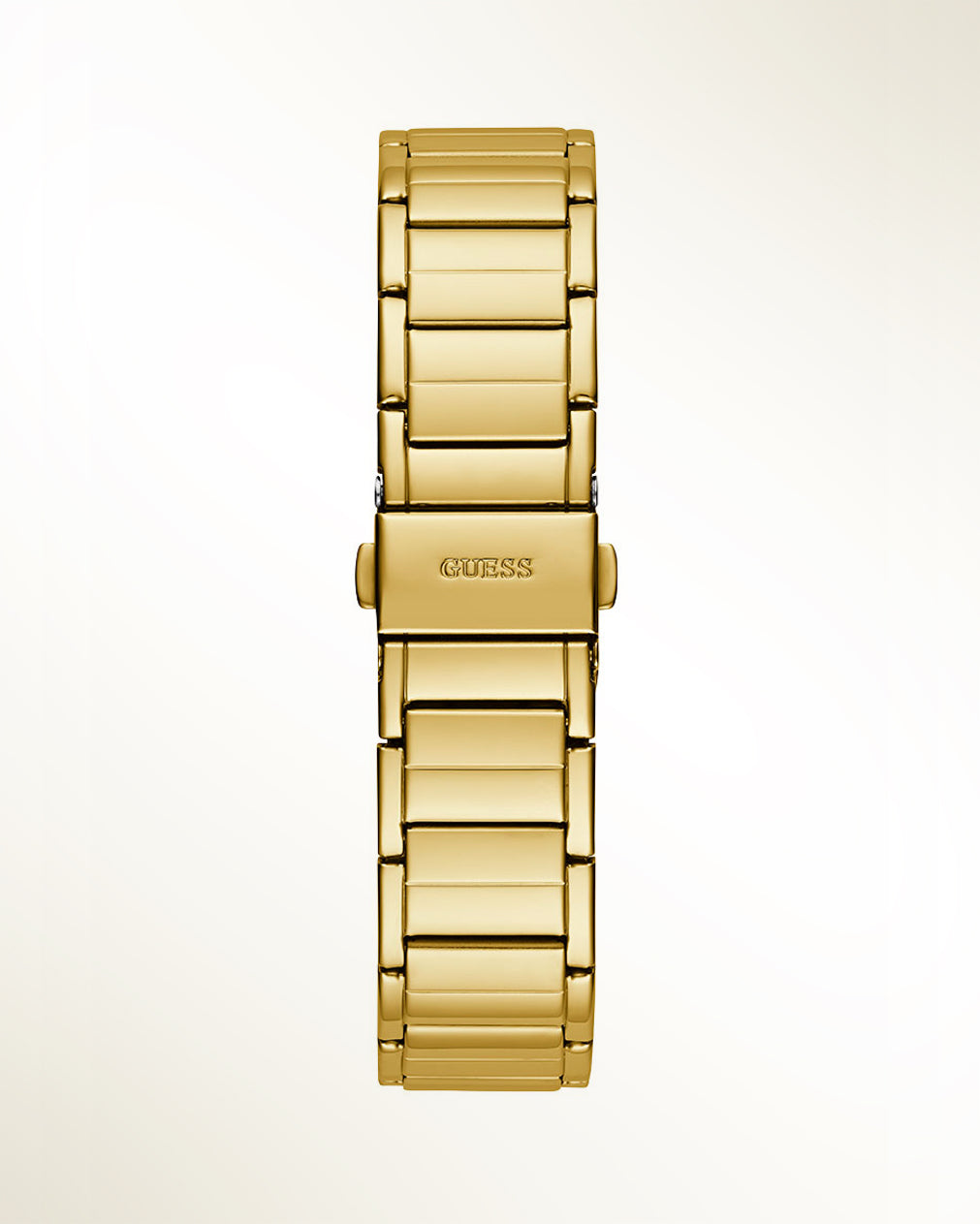 Guess Fusion Chronograph Gold Dial Gold Steel Strap Watch for Women - GW0552L2