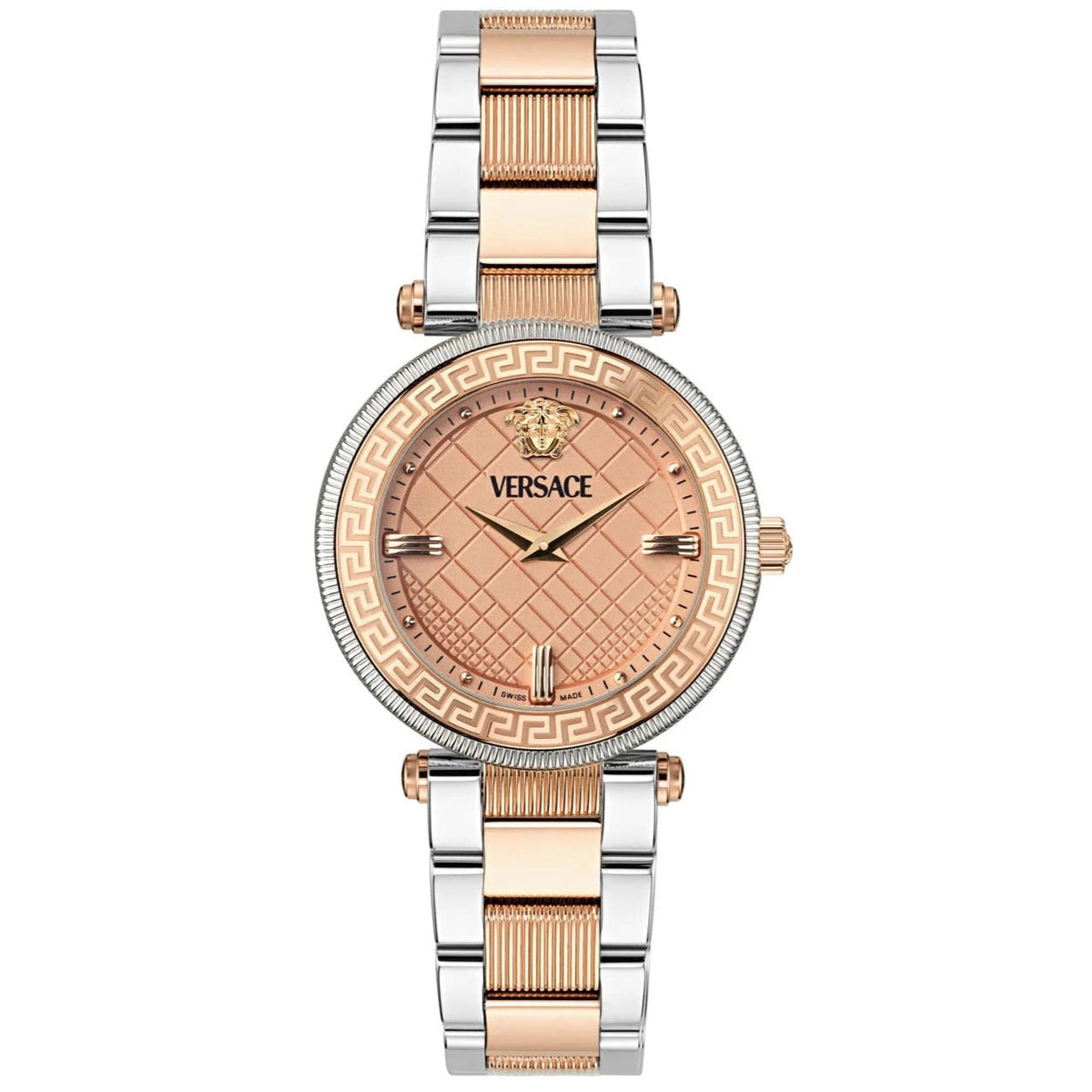 Versace Reve Analog Rose Gold Dial Two Tone Steel Strap Watch for Women - VE8B00424