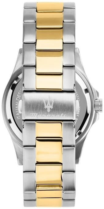 Maserati Competizione Diver Blue Dial Two Tone Steel Strap Watch for Men - R8873600010