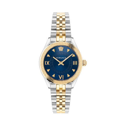 Shop Authentic Versace Hellenyium Quartz Blue Dial Two Tone Steel Strap Watch for Women - VE2S00522 - Luxxuri