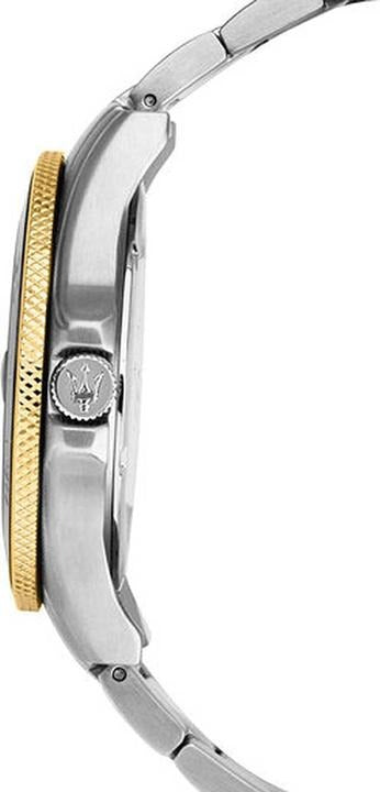 Maserati Competizione Diver Blue Dial Two Tone Steel Strap Watch for Men - R8873600010