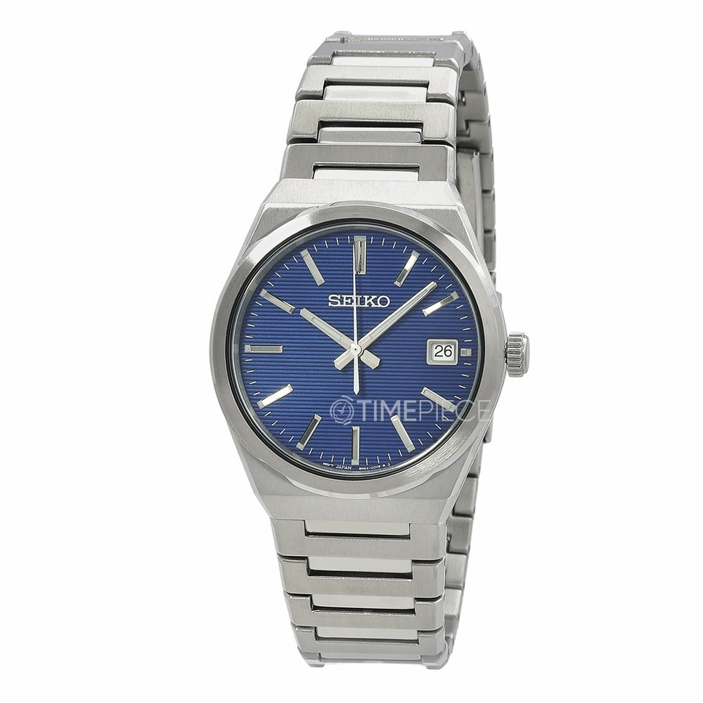 Seiko Conceptual Blue Dial Silver Steel Strap Watch for Men - SUR555P1