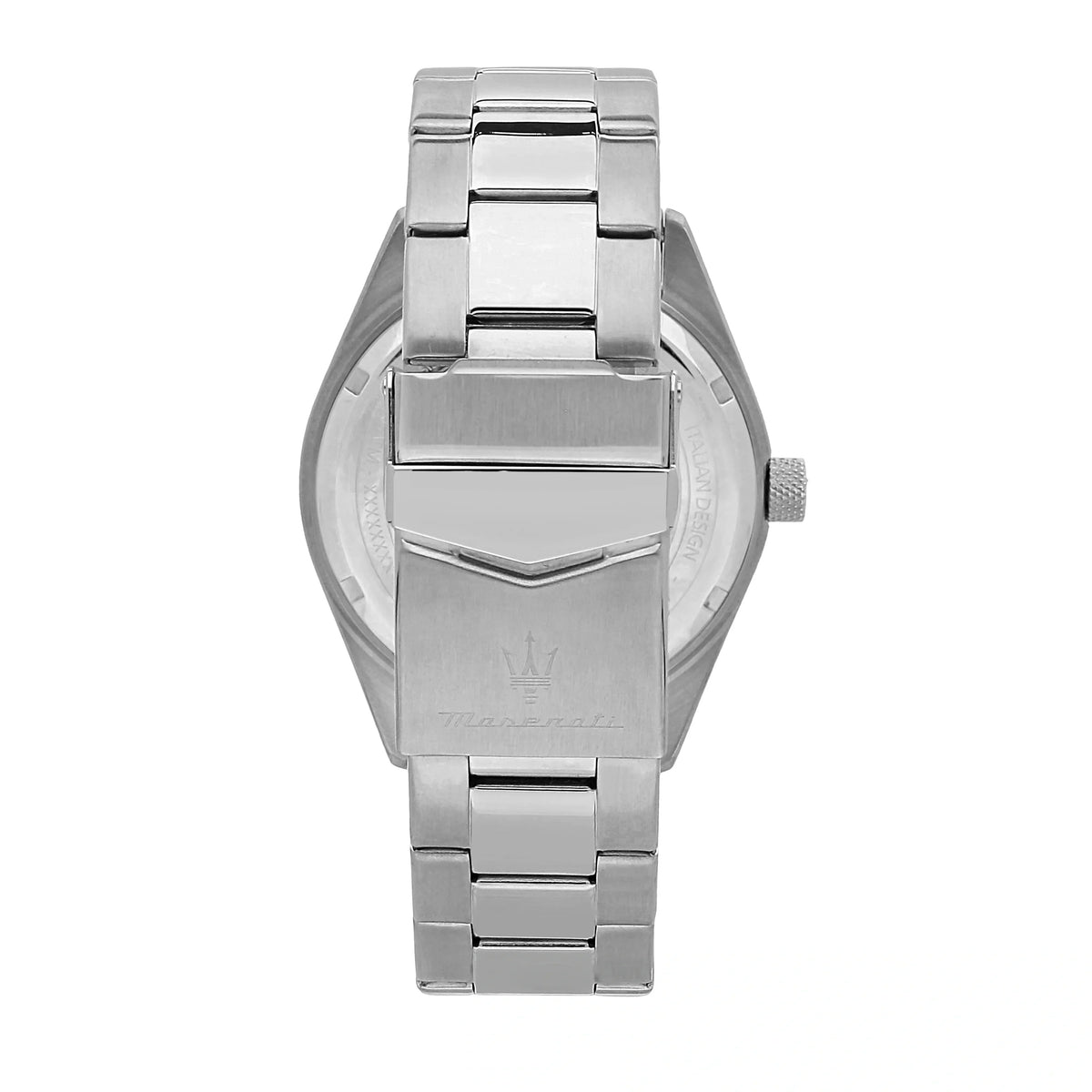 Maserati Competizione Silver Dial Silver Steel Strap Watch for Men - R8853100045