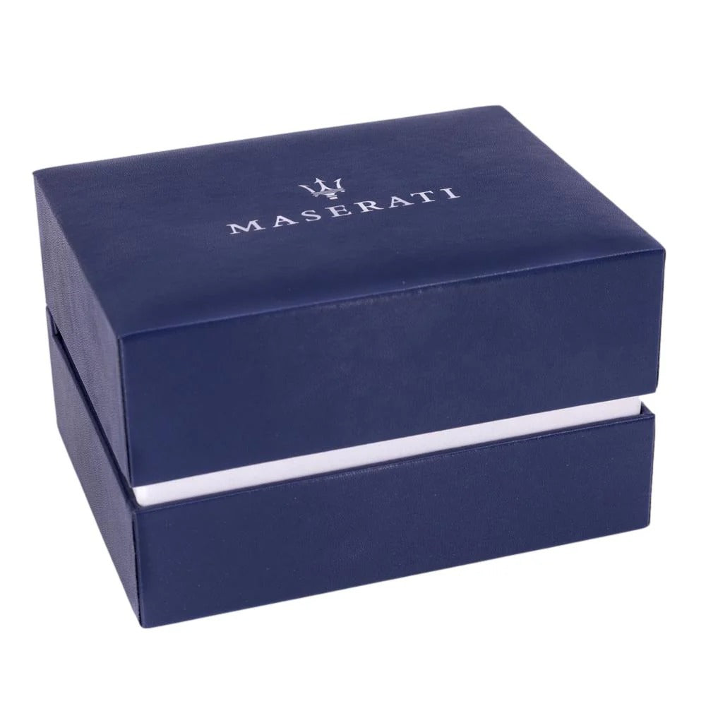 Maserati Tradizione Chronograph White Dial Two Tone Steel Strap Watch for Men - R8873646002