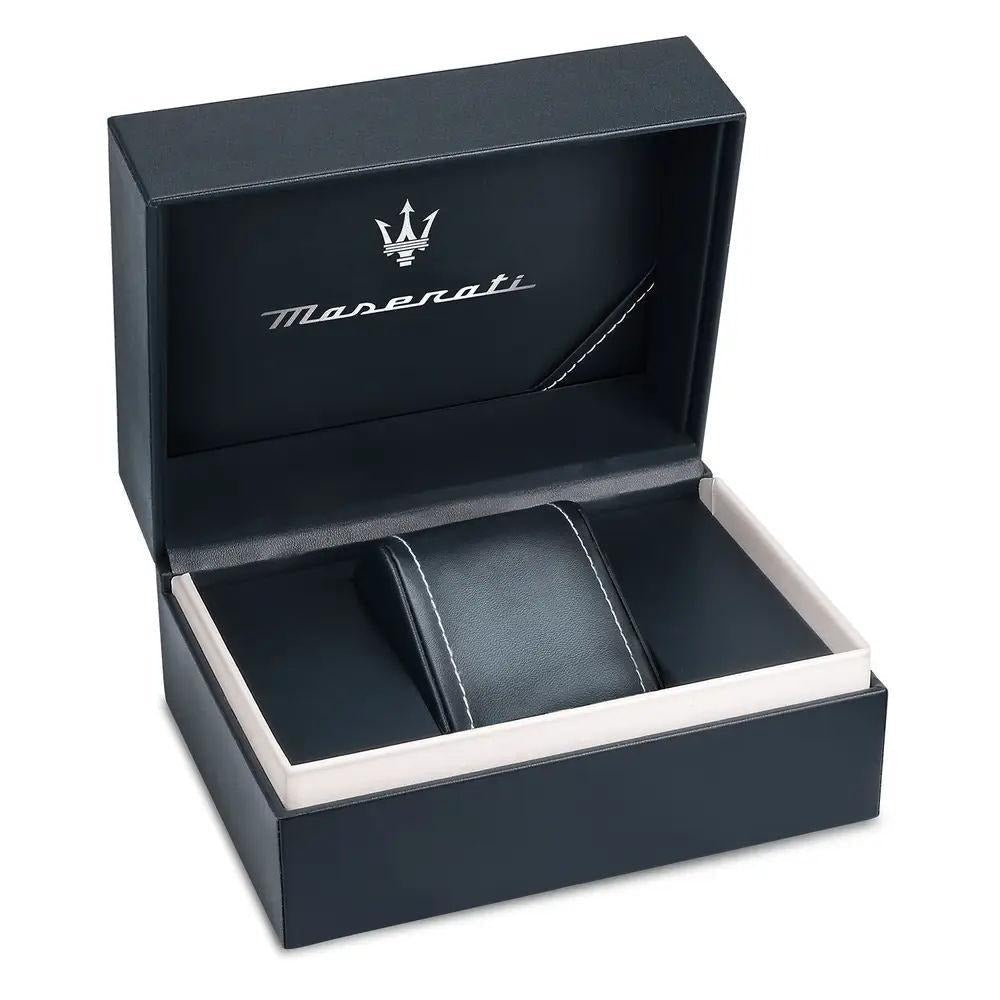 Maserati SFIDA Skeleton Automatic Blue Dial Silver Steel Strap Watch for Men - R8823140011