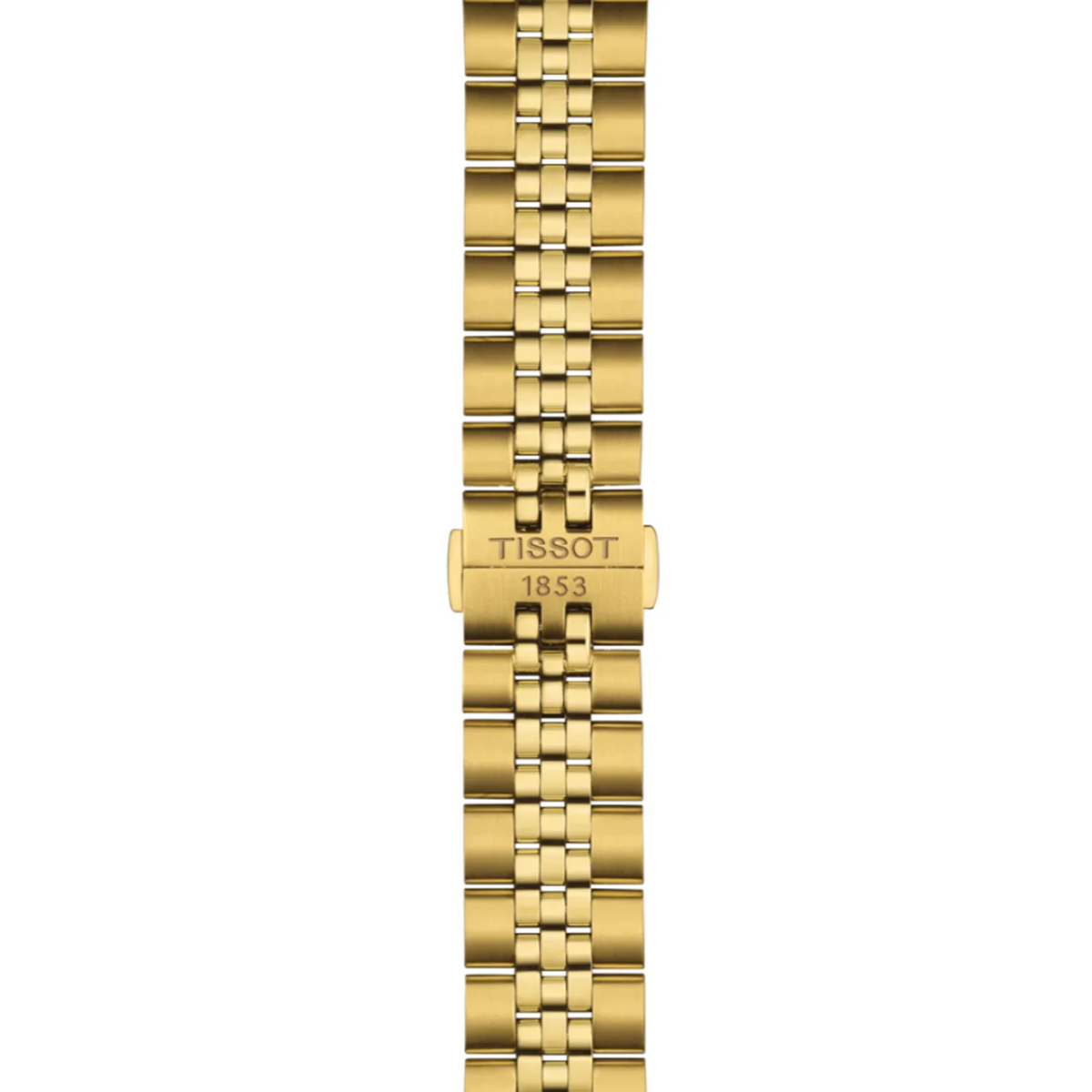 Tissot Ballade Quartz Black Dial Gold Steel Strap Watch for Men - T156.410.33.051.00