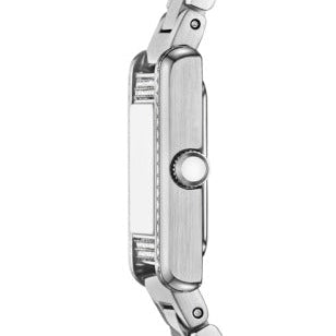 Emporio Armani Genni Analog Mother of Pearl Dial Silver Steel Strap Watch for Women - AR11662