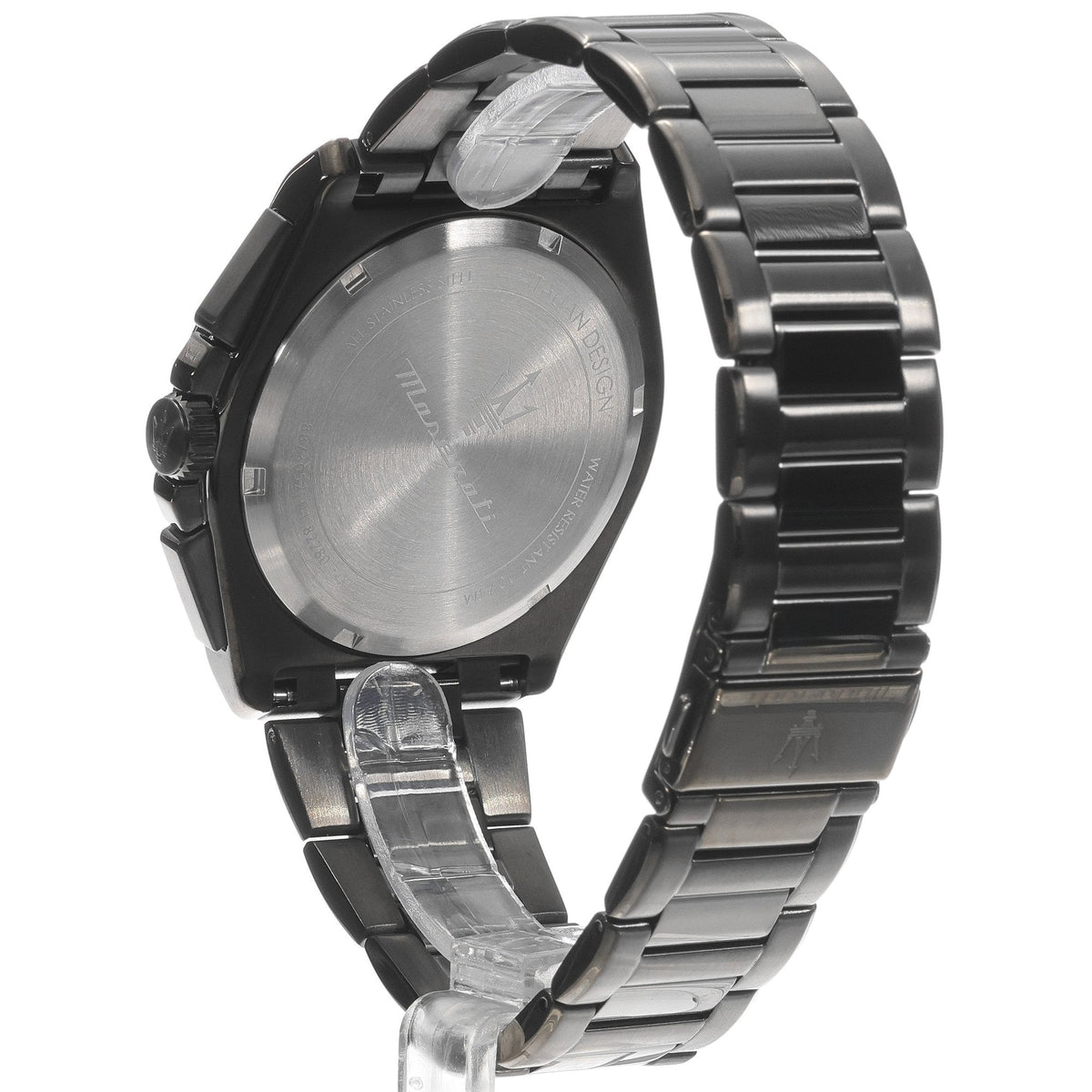 Maserati Velocità Chronograph Blue Dial Black Steel Strap Watch for Men - R8873652004