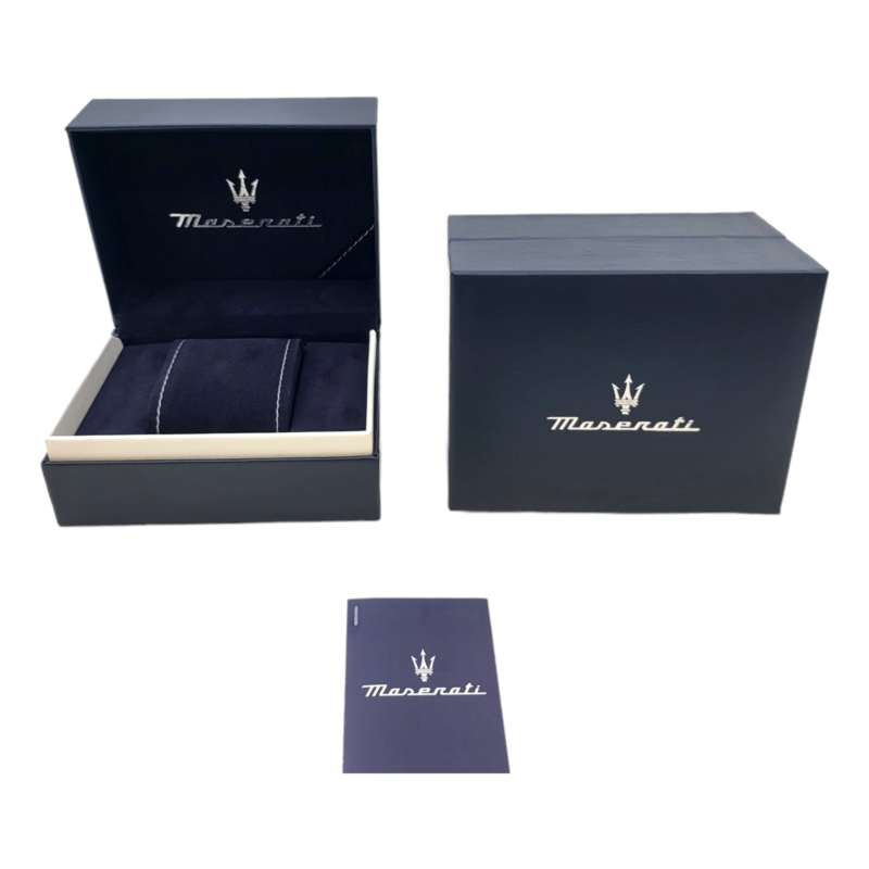Maserati Successo Chronograph Ice Blue Dial Silver Steel Strap Watch for Men - R8873621044