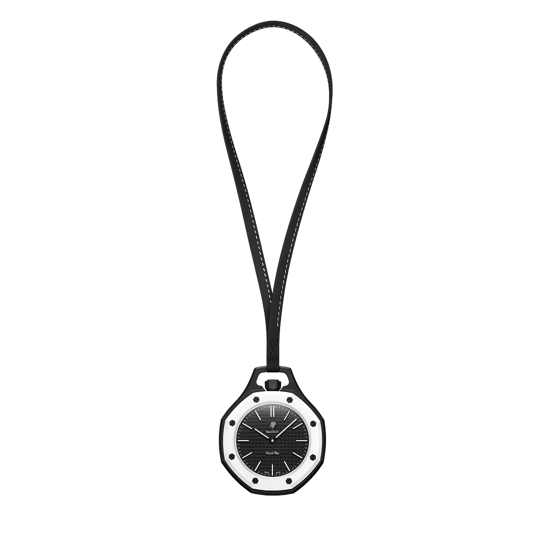 Swatch x AP Royal Pop Black Dial Lanyard Watch for Men - Ocho Negro