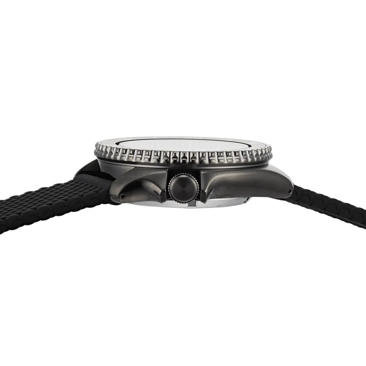 Seiko 5 Sports SKX Series Automatic Black Dial Black Silicone Strap Watch for Men - SRPD65K2