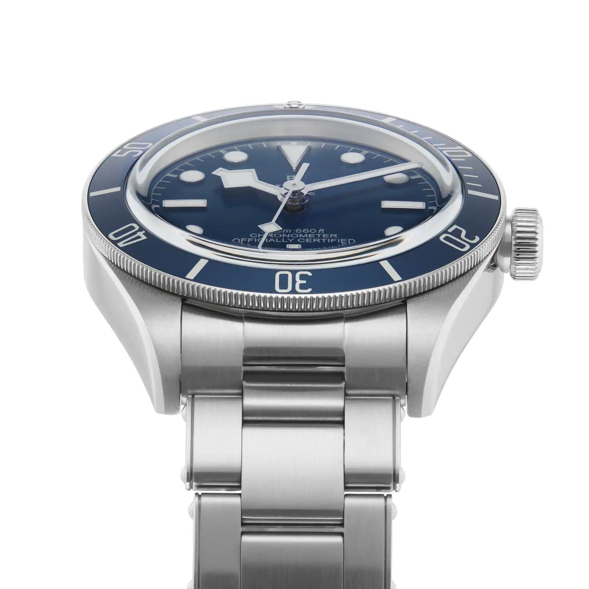 Tudor Black Bay Blue Dial Silver Steel Strap Watch for Men - 79030B-0001