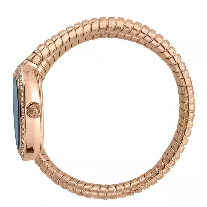 Just Cavalli Solo Blue Dial Rose Gold Steel Strap Watch for Women - JC1L167M0045