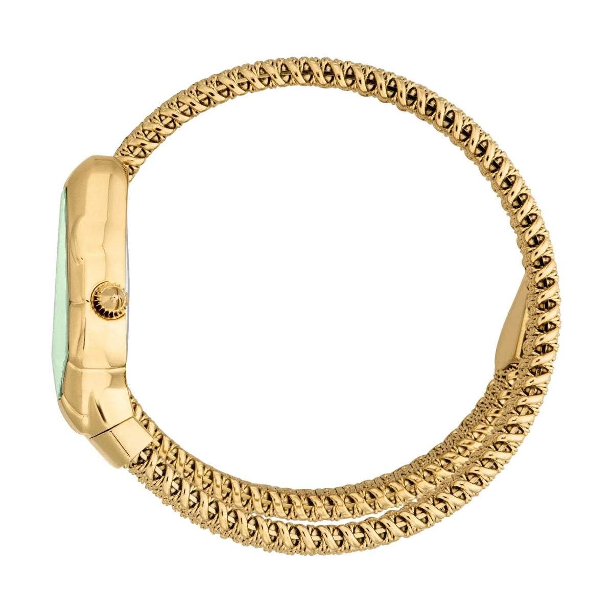 Just Cavalli Fiamma Green Dial Gold Steel Strap Watch for Women - JC1L426M0035