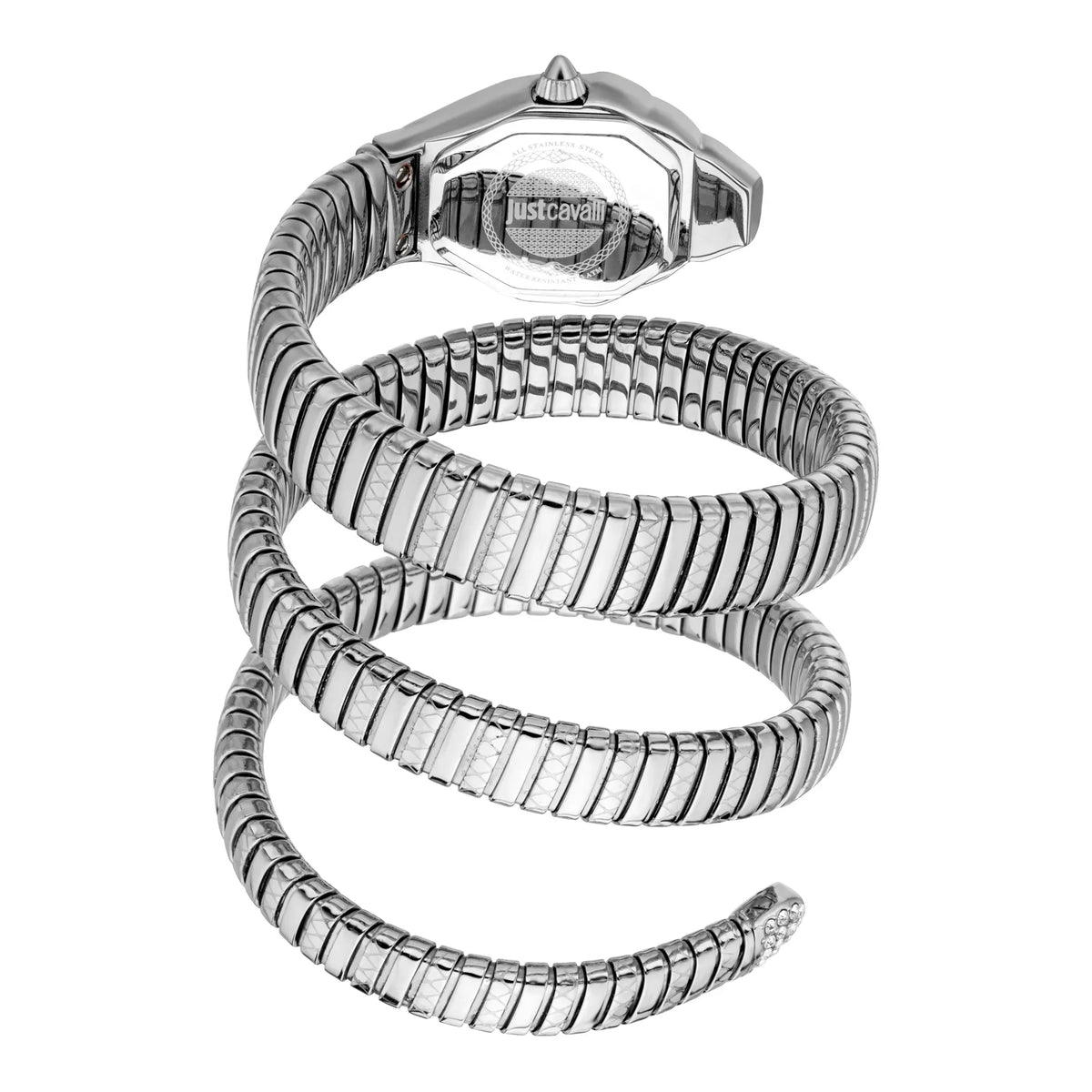 Just Cavalli Ambra Silver Dial Silver Steel Strap Watch for Women - JC1L370M0015