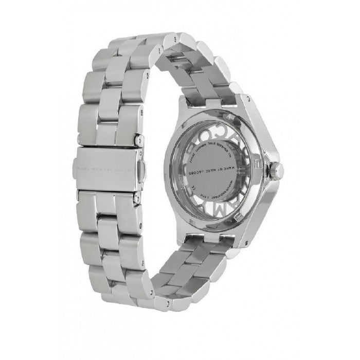 Marc Jacobs Henry White Dial Silver Steel Strap Watch for Women - MBM3291