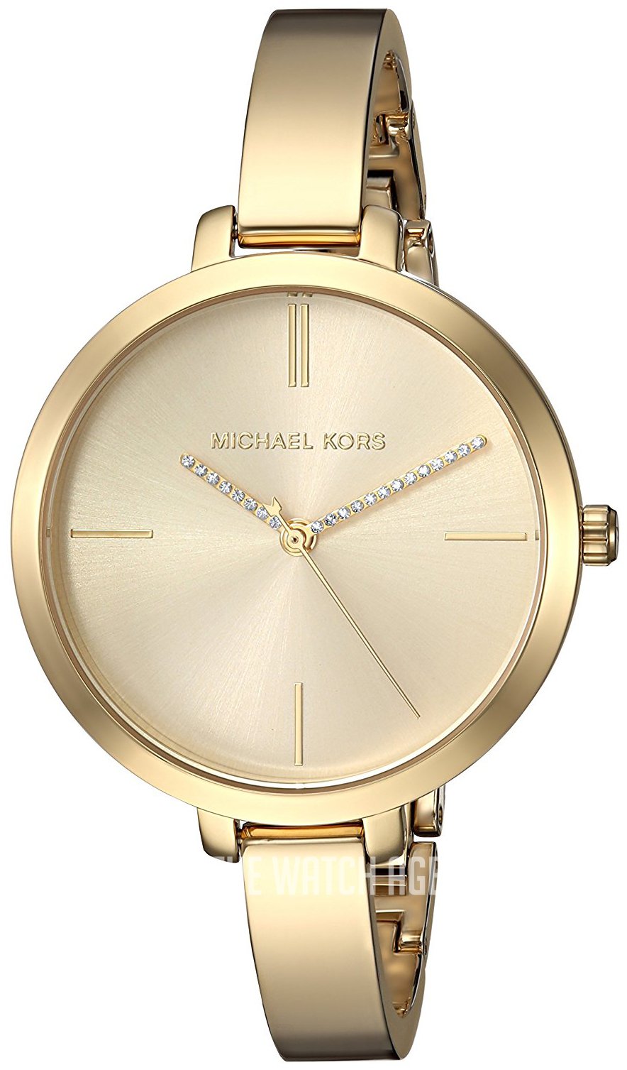 Shop Authentic Michael Kors Jaryn Quartz Gold Dial Gold Steel Strap Watch For Women - MK3734 - Luxxuri