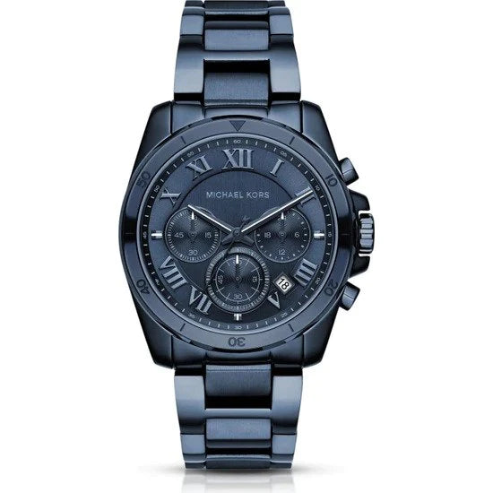 Shop Authentic Michael Kors Brecken Chronograph Quartz Blue Dial Blue Steel Strap Watch For Men - MK6361 - Luxxuri