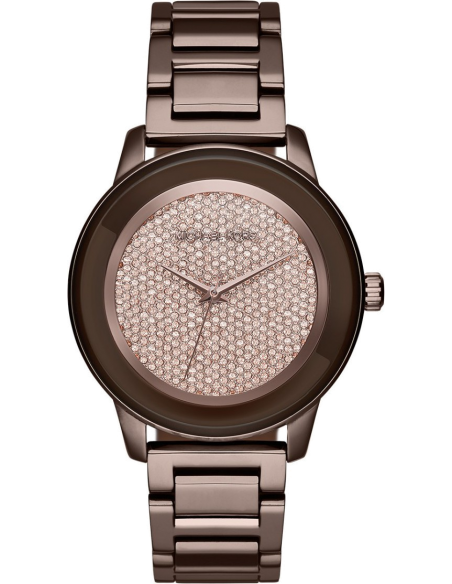Michael Kors Kinley Brown Dial Brown Steel Strap Watch for Women - MK6245