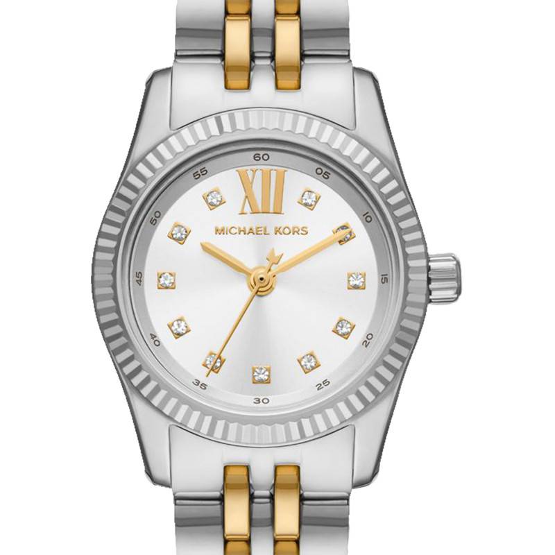 Shop Authentic Michael Kors Lexington Analog Silver Dial Two Tone Steel Strap Watch for Women - MK4740 - Luxxuri