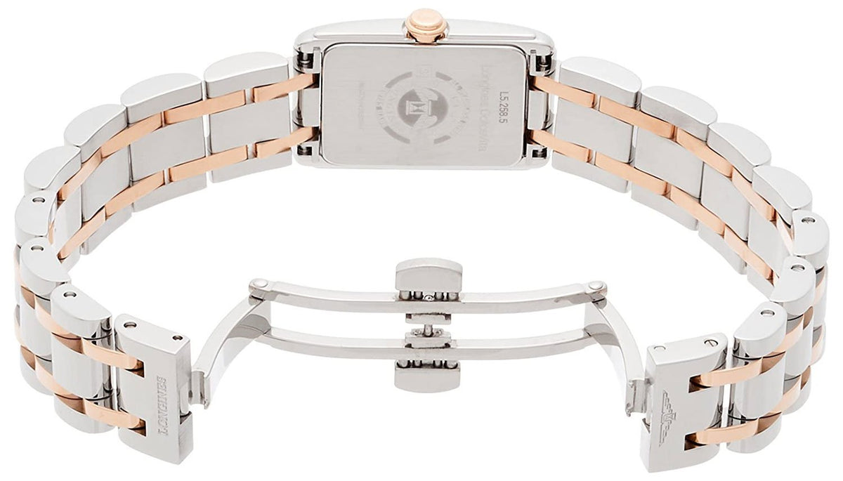 Longines Dolcevita Diamonds Mother of Pearl White Dial Two Tone Steel Strap Watch for Women - L5.258.5.89.7